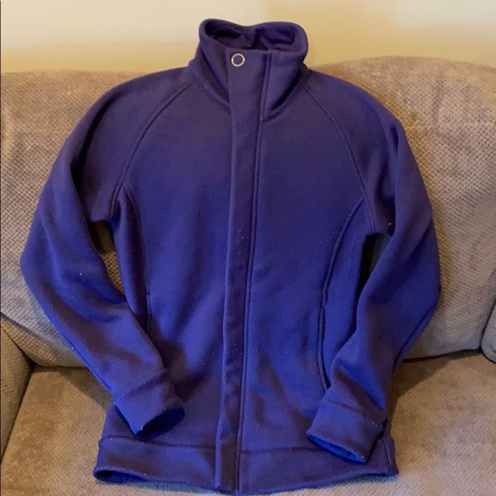 REI Zip Up Fleece Lined Sweater Jacket